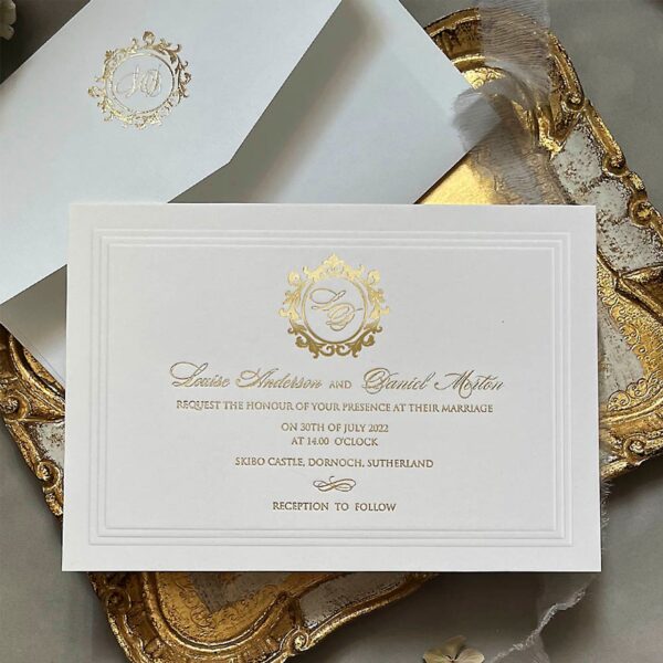 Embossed Wedding Card Printing