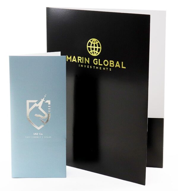 Uv Foil Presentation Folder Printing