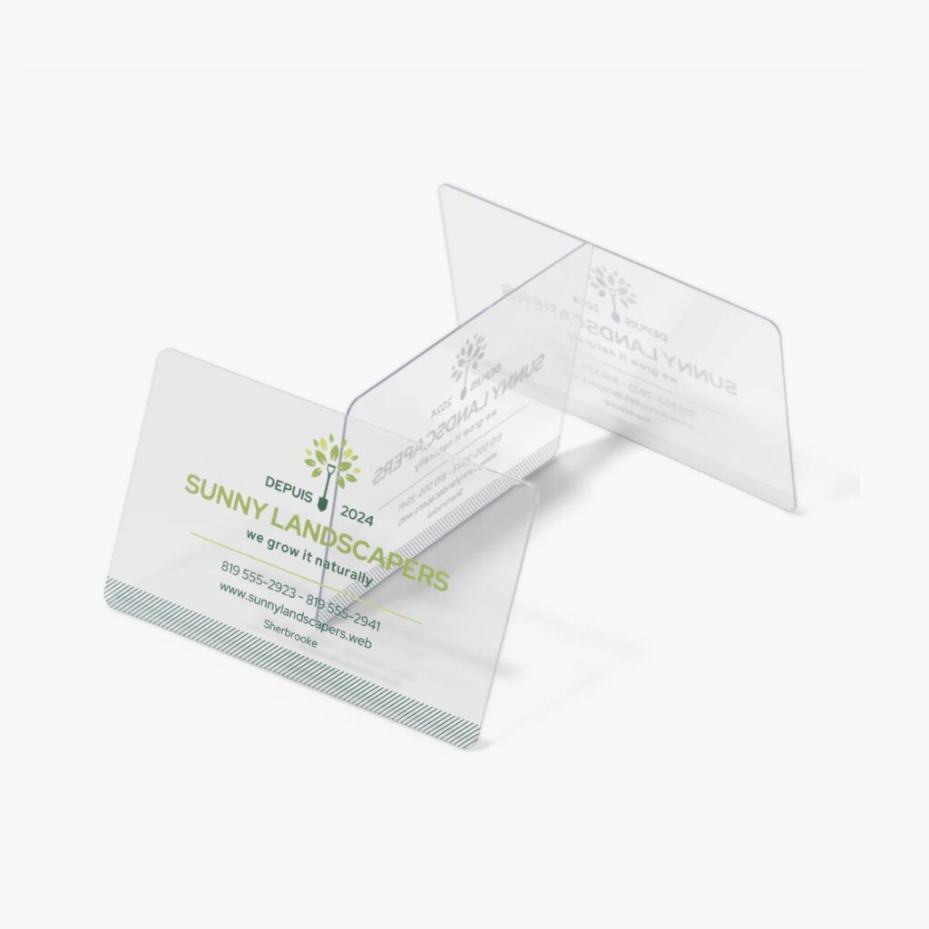 Clear Business Cards