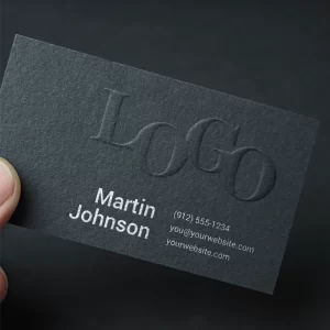 Embossed Business Card